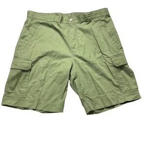 Lacoste Mens Olive Green Cotton Cargo Shorts Size 46 US 36 RN 87651